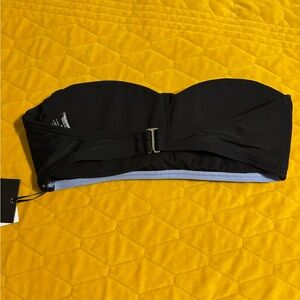 DKNY Black Strapless Bikini Top